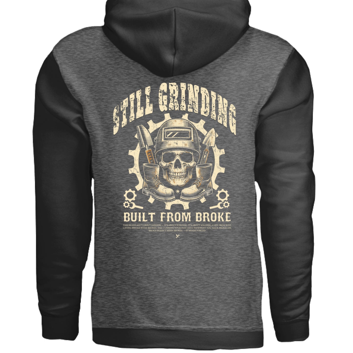 Charcoal Heather/ Black - BACK